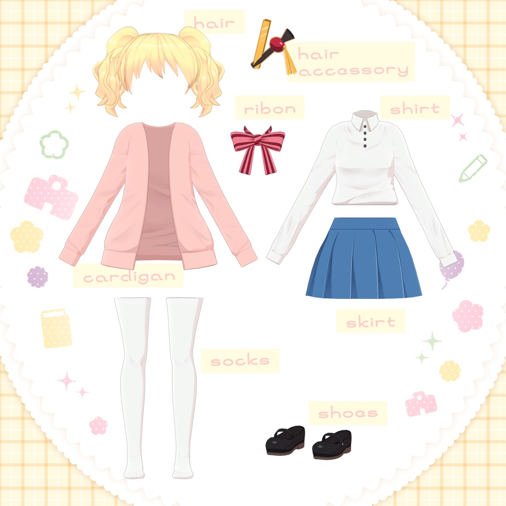 「アリス・カータレット」髪型・衣装セット(劇場版 きんいろモザイク Thank You!!)