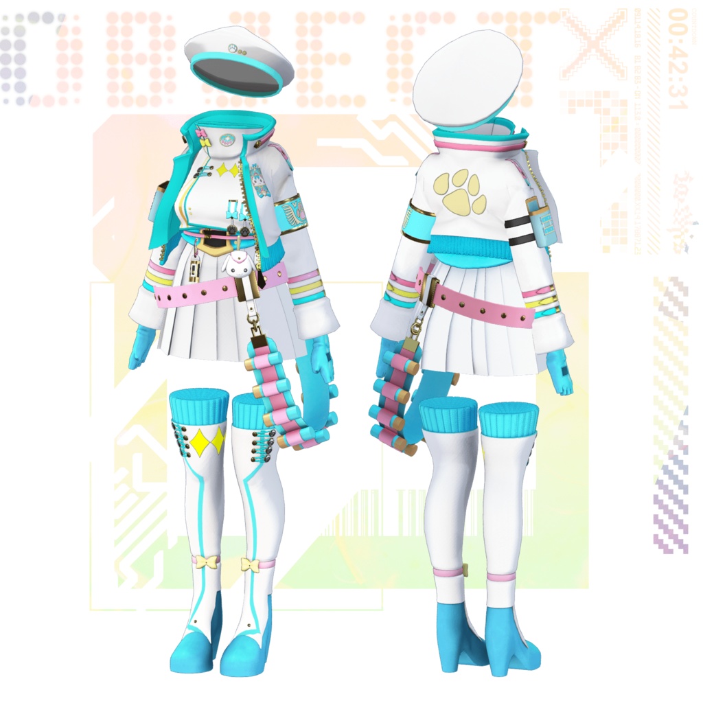 VTuber✖︎VRChat衣装 犬山たまき戦闘服