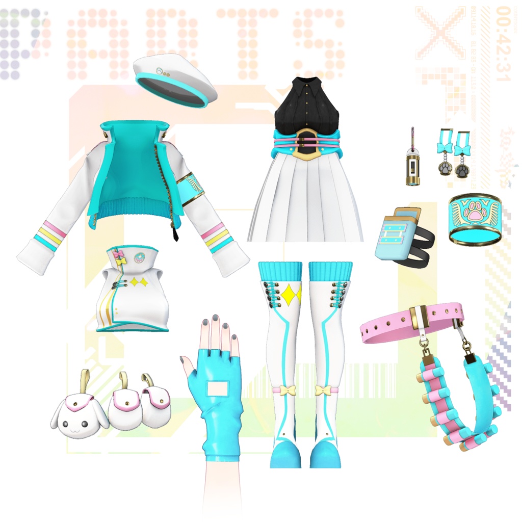 VTuber✖︎VRChat衣装 犬山たまき戦闘服