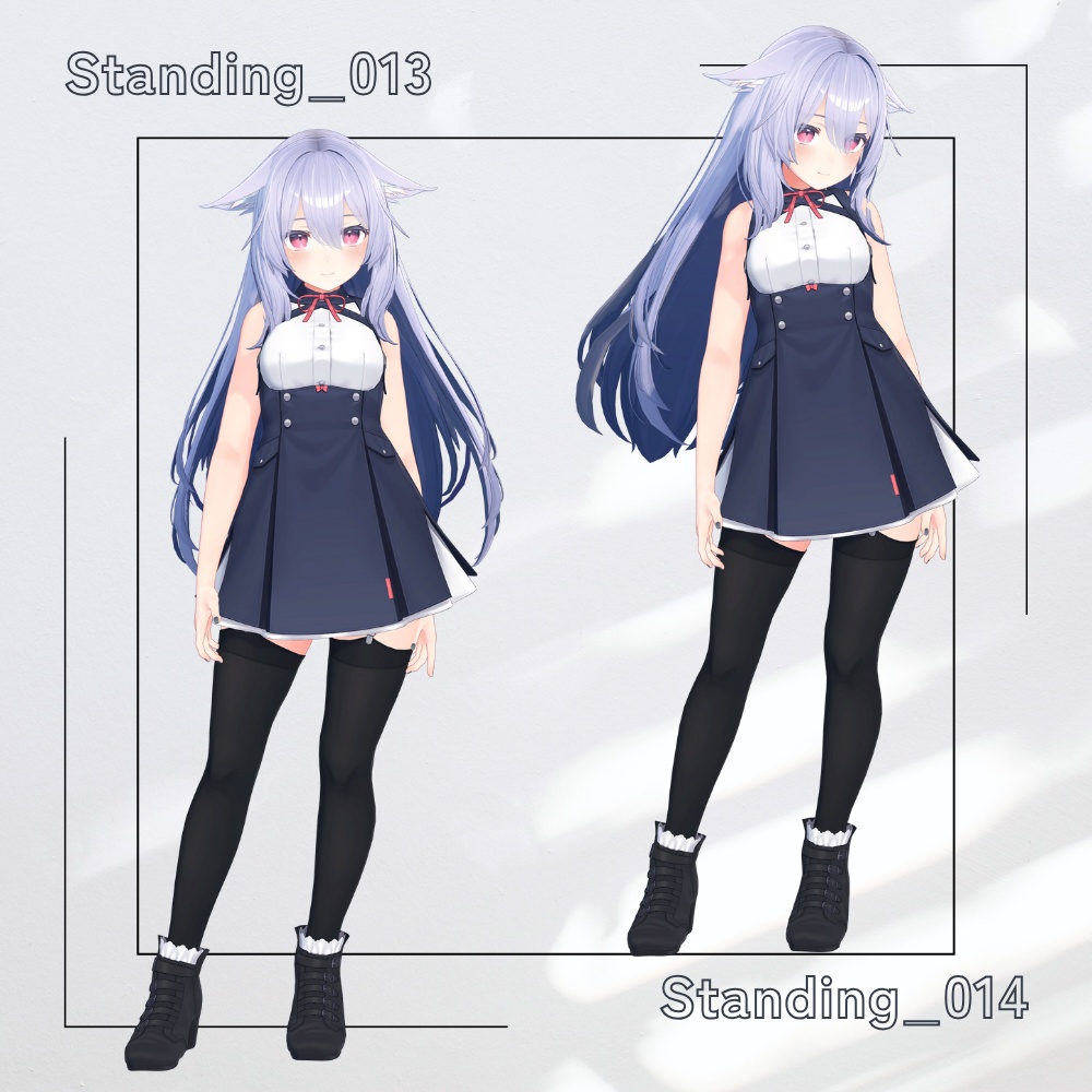 【アバター用モーション&ポーズ】写真撮影に最適なアニメーション集”Standing” 【VRC/改変/ゲーム向け】