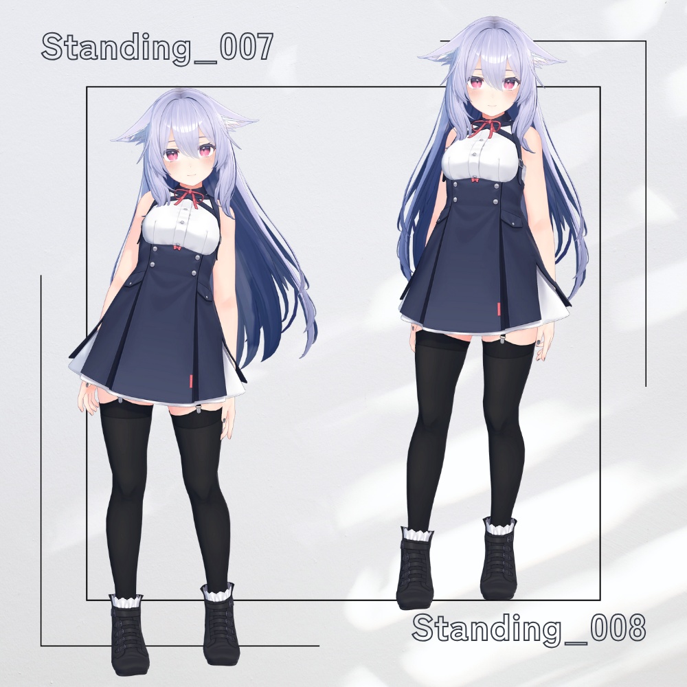 【アバター用モーション&ポーズ】写真撮影に最適なアニメーション集”Standing” 【VRC/改変/ゲーム向け】