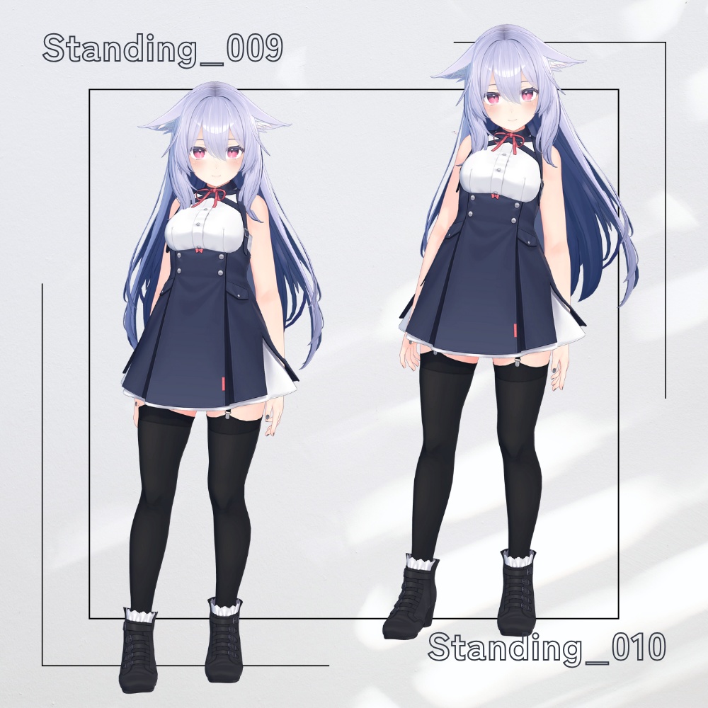 【アバター用モーション&ポーズ】写真撮影に最適なアニメーション集”Standing” 【VRC/改変/ゲーム向け】