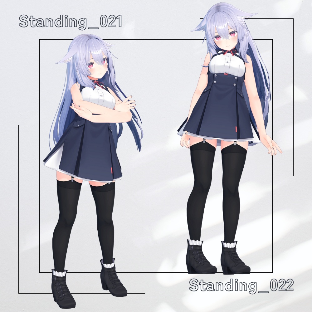 【アバター用モーション&ポーズ】写真撮影に最適なアニメーション集”Standing” 【VRC/改変/ゲーム向け】