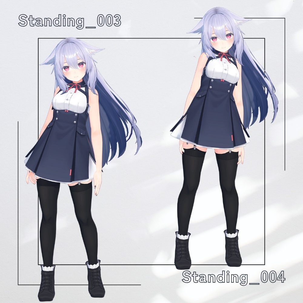 【アバター用モーション&ポーズ】写真撮影に最適なアニメーション集”Standing” 【VRC/改変/ゲーム向け】
