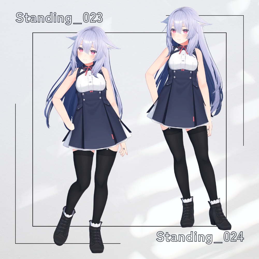 【アバター用モーション&ポーズ】写真撮影に最適なアニメーション集”Standing” 【VRC/改変/ゲーム向け】