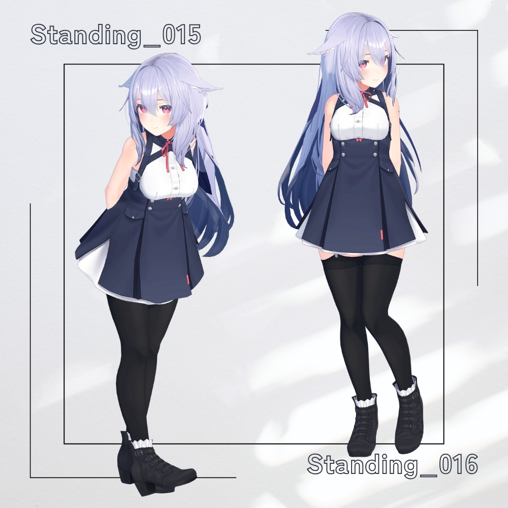 【アバター用モーション&ポーズ】写真撮影に最適なアニメーション集”Standing” 【VRC/改変/ゲーム向け】