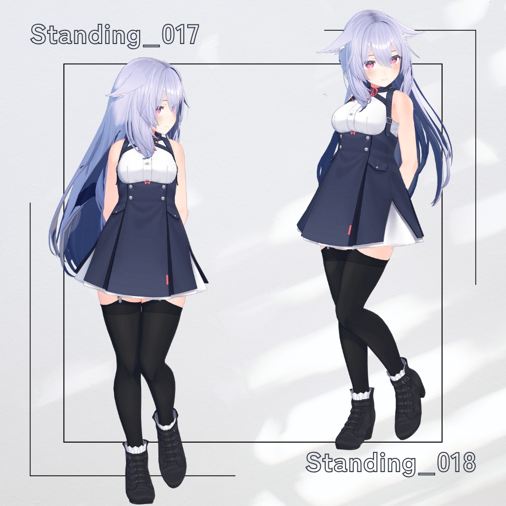 【アバター用モーション&ポーズ】写真撮影に最適なアニメーション集”Standing” 【VRC/改変/ゲーム向け】