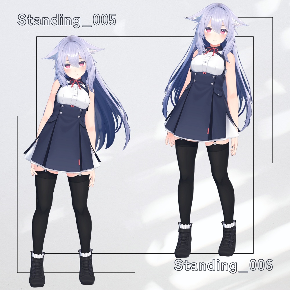 【アバター用モーション&ポーズ】写真撮影に最適なアニメーション集”Standing” 【VRC/改変/ゲーム向け】