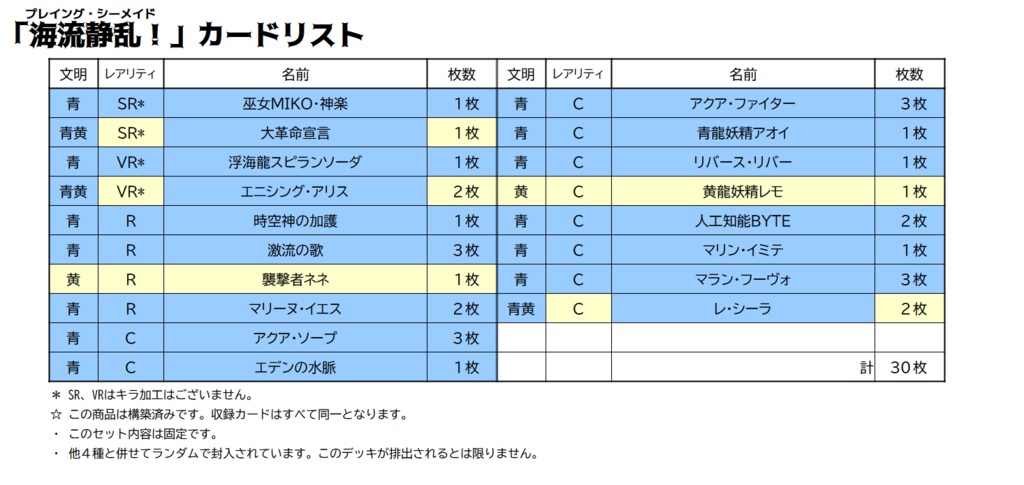 X-LIVE ONrush! 構築済みデッキ第2弾