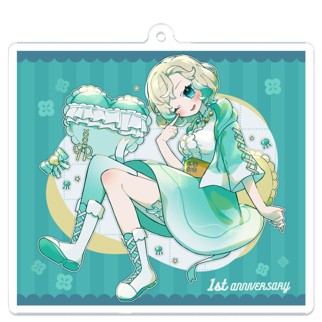 水母ユラ１周年記念アクリルキーホルダー