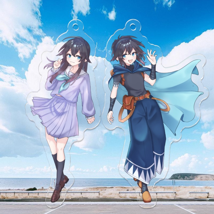 レインと一緒に旅しよ! キーホルダー