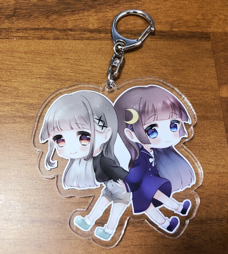アクリルキーホルダー（ナスカン：シルバー）