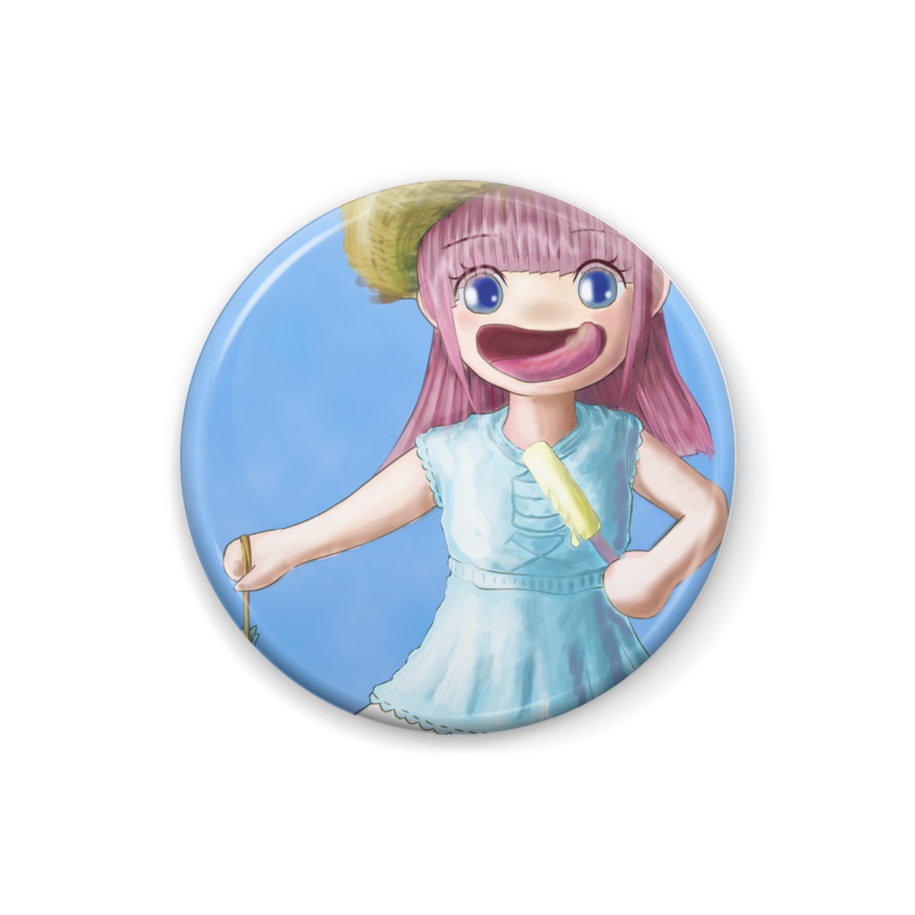 夏妖精缶バッジ②