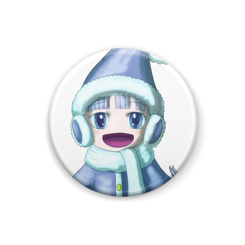 冬妖精缶バッジ