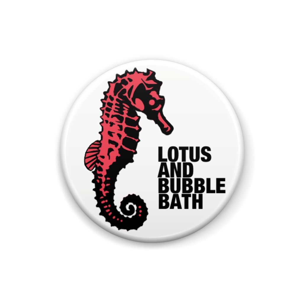 LOTUS AND BUBBLE BATH / 龍彦モチーフ缶バッジ