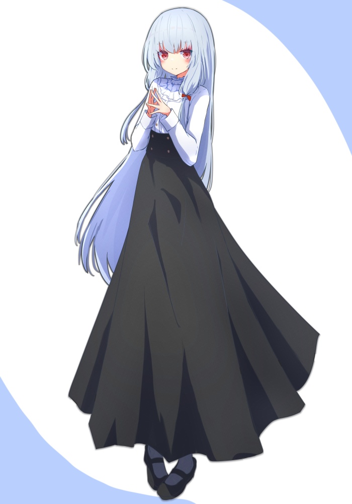 モンクで使った髪が青っぽい女子