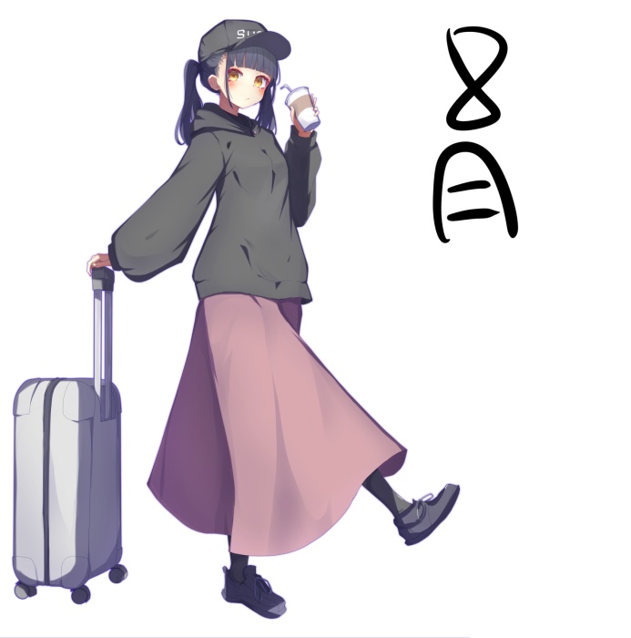 なんとなく落書きした旅行の女