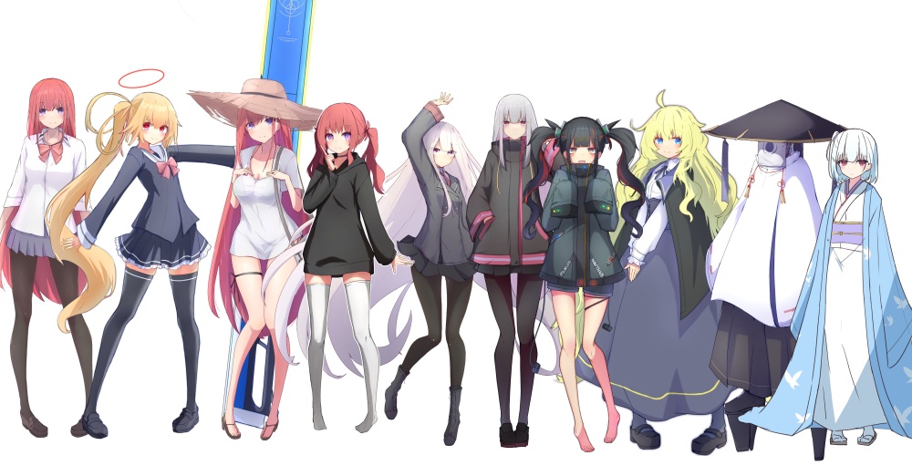 女子の立ち絵32まいセット