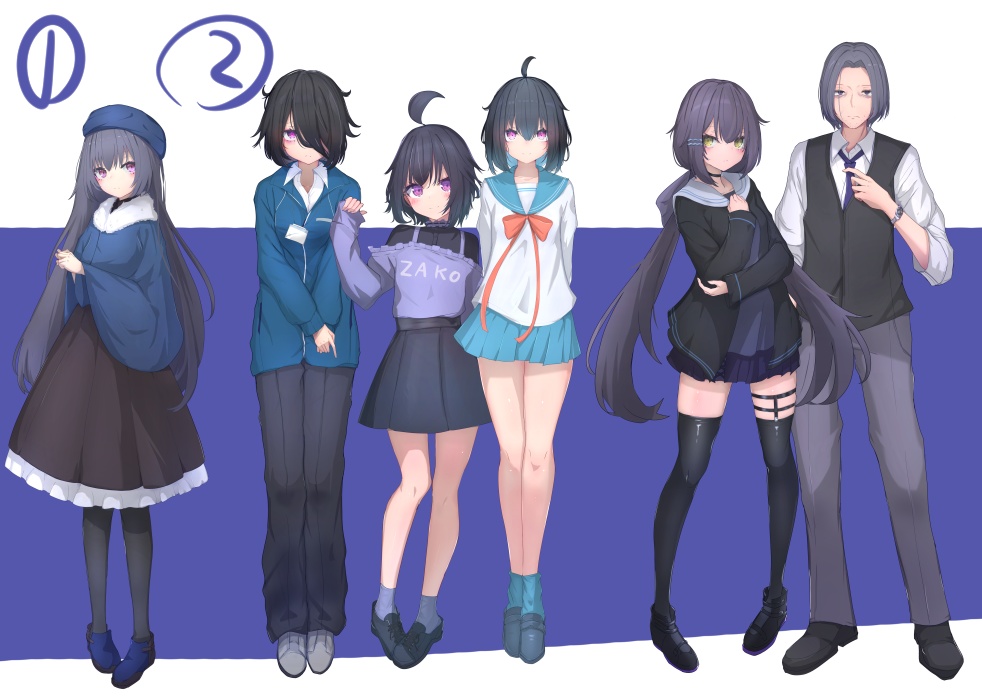 水族館シナリオで使ったキャラとそれ以外のキャラで二種類