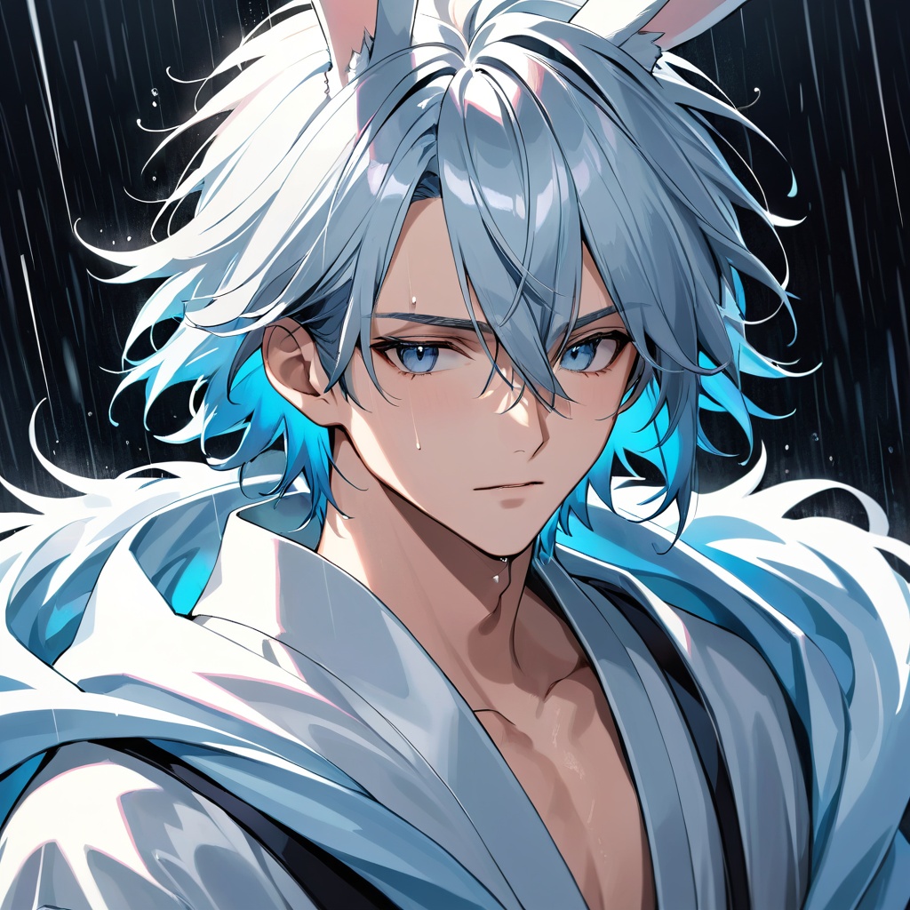 【アイコン|うさ耳男子セット】静雨の兎