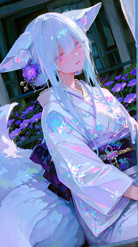 【壁紙セット｜妖】紫月