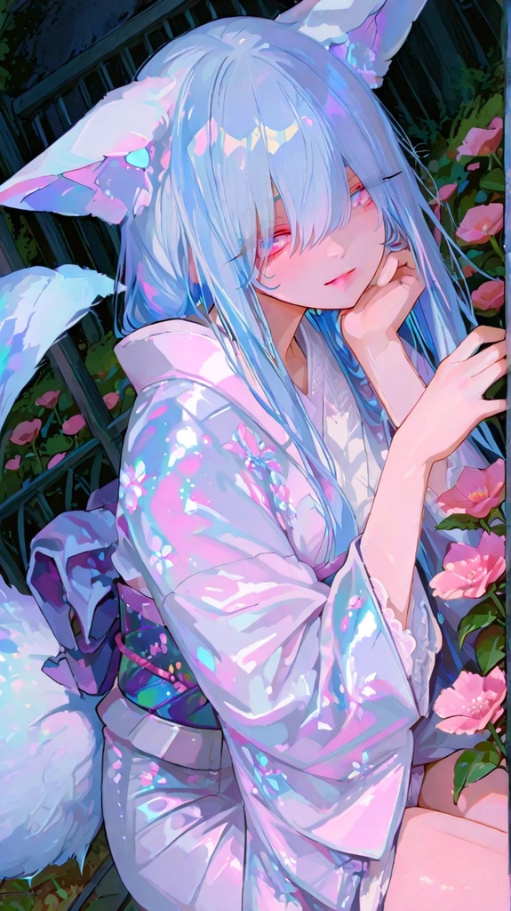 【スマホ壁紙｜妖】華月