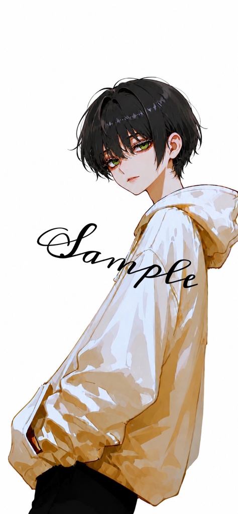 【スマホ壁紙】黒碧