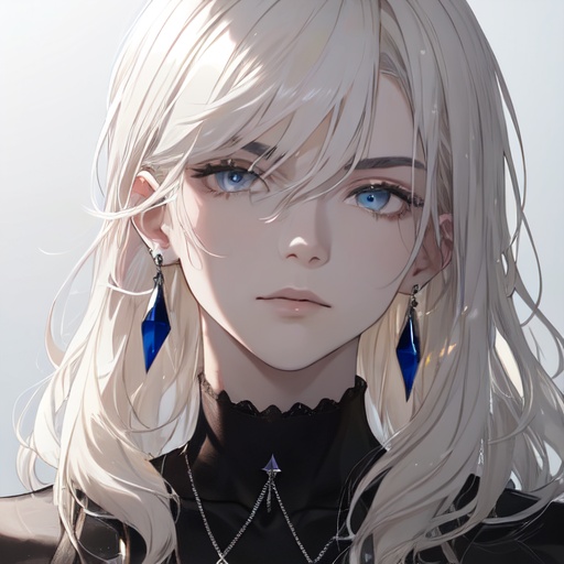 【アイコン】銀髪女性【セット】