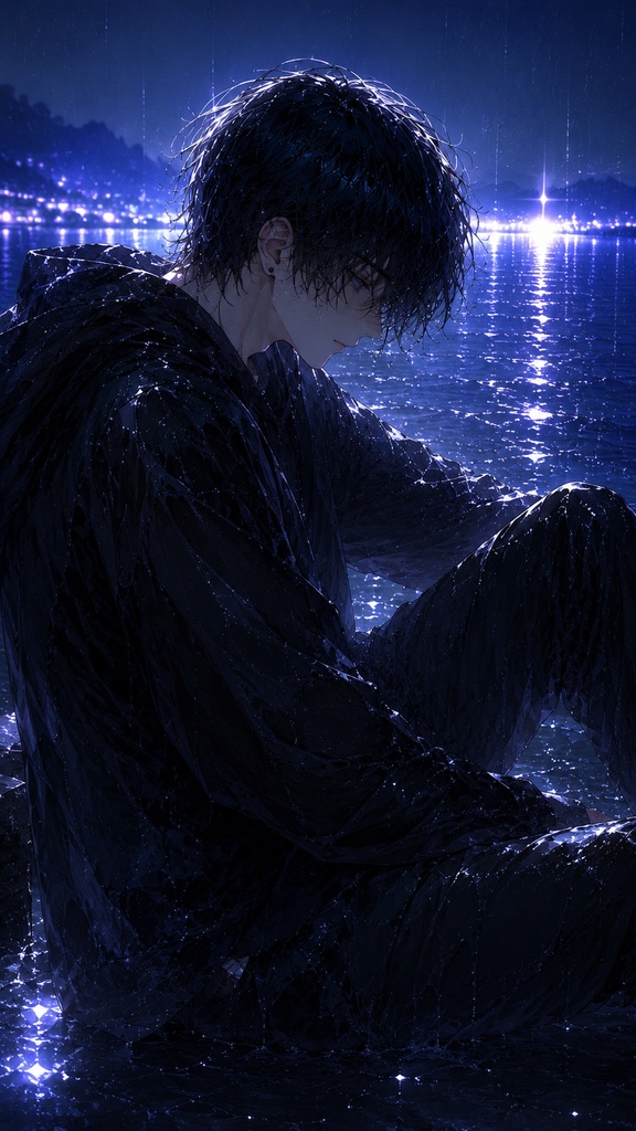【デジタルイラスト】Dahlia - Nocturnal Water -【3枚セット】