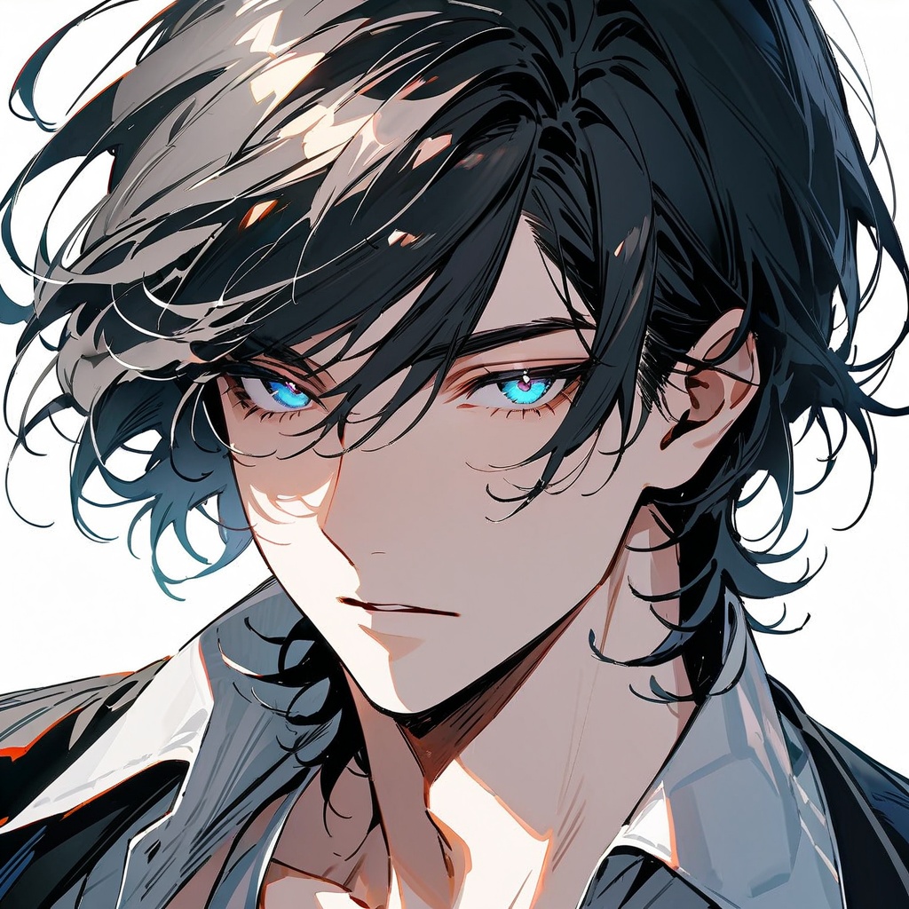 【アイコン】黒髪男性【6枚セット】