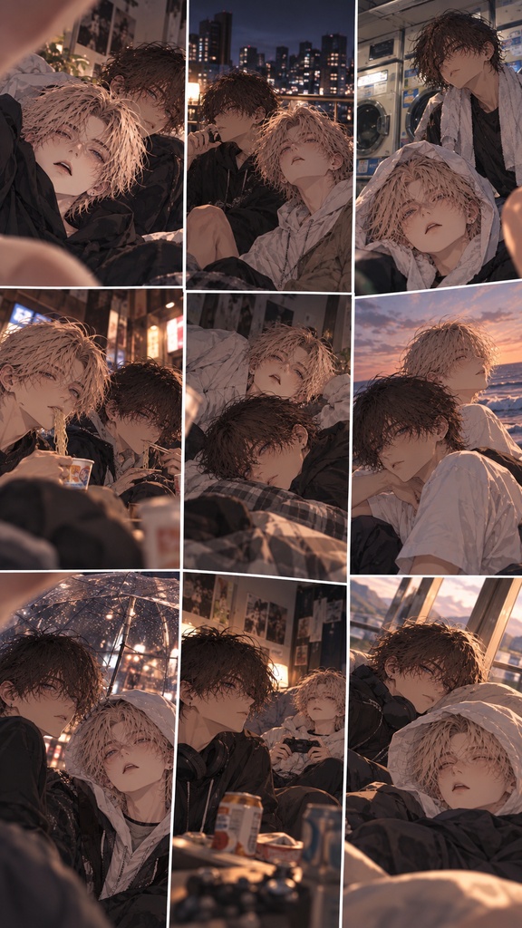 【イラスト集】Dahlia&Soleil|Days We Never Posted — Off Shot Collection 12【スマホ壁紙】