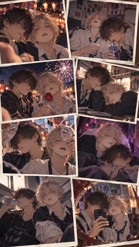 【イラスト集】Dahlia&Soleil|Days We Never Posted — Off Shot Collection 12【スマホ壁紙】