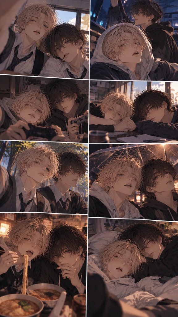 【イラスト集】Dahlia&Soleil|Days We Never Posted — Off Shot Collection 12【スマホ壁紙】