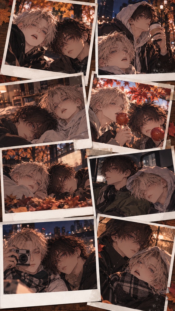 【イラスト集】Dahlia&Soleil|Days We Never Posted — Off Shot Collection 12【スマホ壁紙】