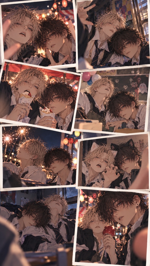 【イラスト集】Dahlia&Soleil|Days We Never Posted — Off Shot Collection 12【スマホ壁紙】