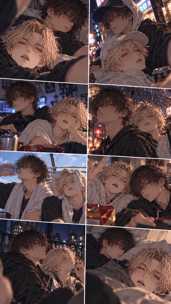 【イラスト集】Dahlia&Soleil|Days We Never Posted — Off Shot Collection 12【スマホ壁紙】