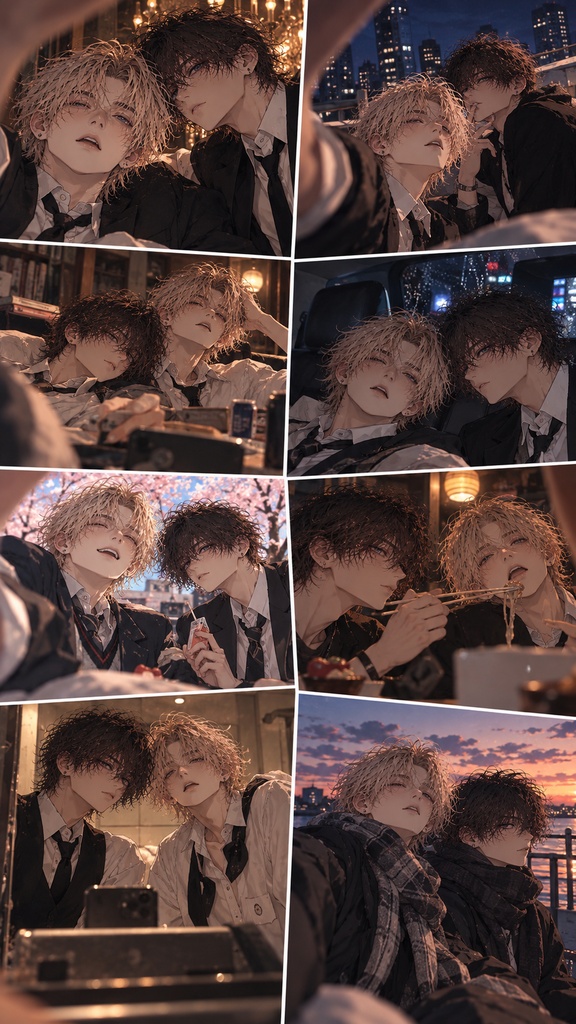 【イラスト集】Dahlia&Soleil|Days We Never Posted — Off Shot Collection 12【スマホ壁紙】