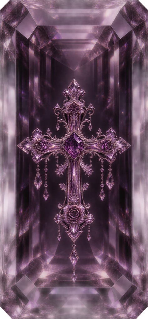 【壁紙】Gothic Crystal Jewel Box｜麗しいモチーフを封じたエメラルドカット壁紙・7 Color Set