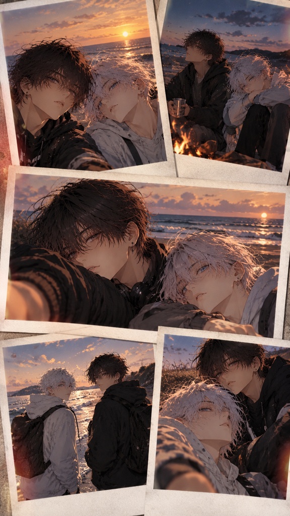 【16枚イラストセット】Ren & Nagi|OFF SHOT MEMORIES