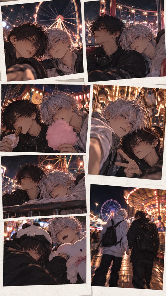 【16枚イラストセット】Ren & Nagi|OFF SHOT MEMORIES