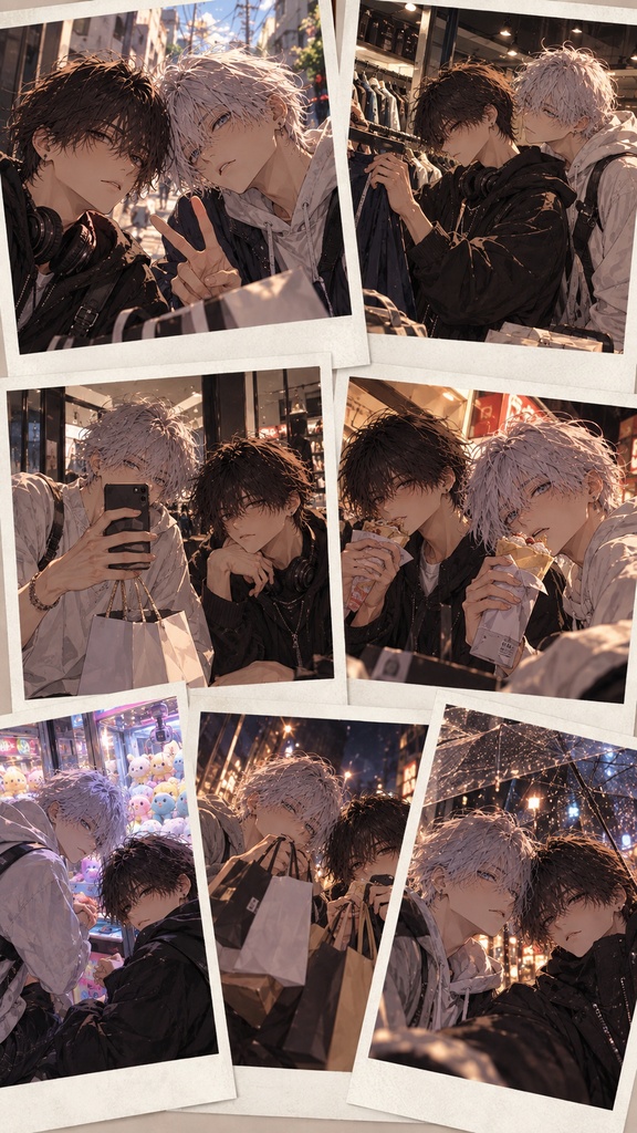 【16枚イラストセット】Ren & Nagi|OFF SHOT MEMORIES