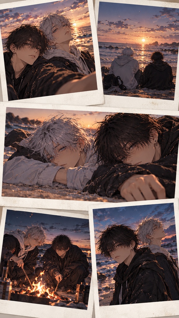 【16枚イラストセット】Ren & Nagi|OFF SHOT MEMORIES