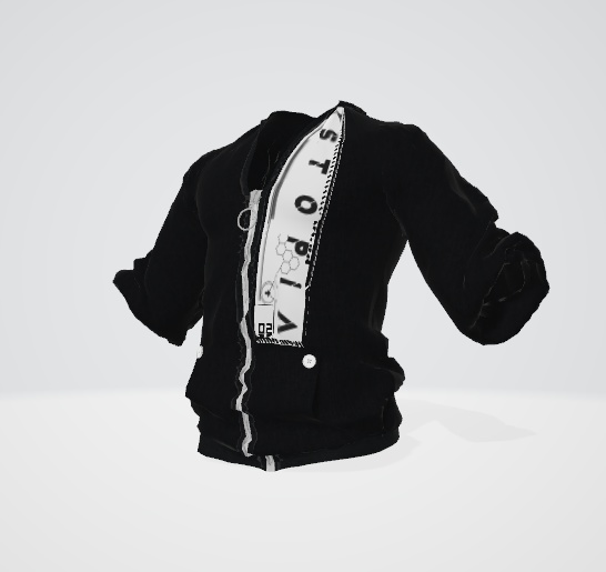 Mens Dystopia rolled up hoodie