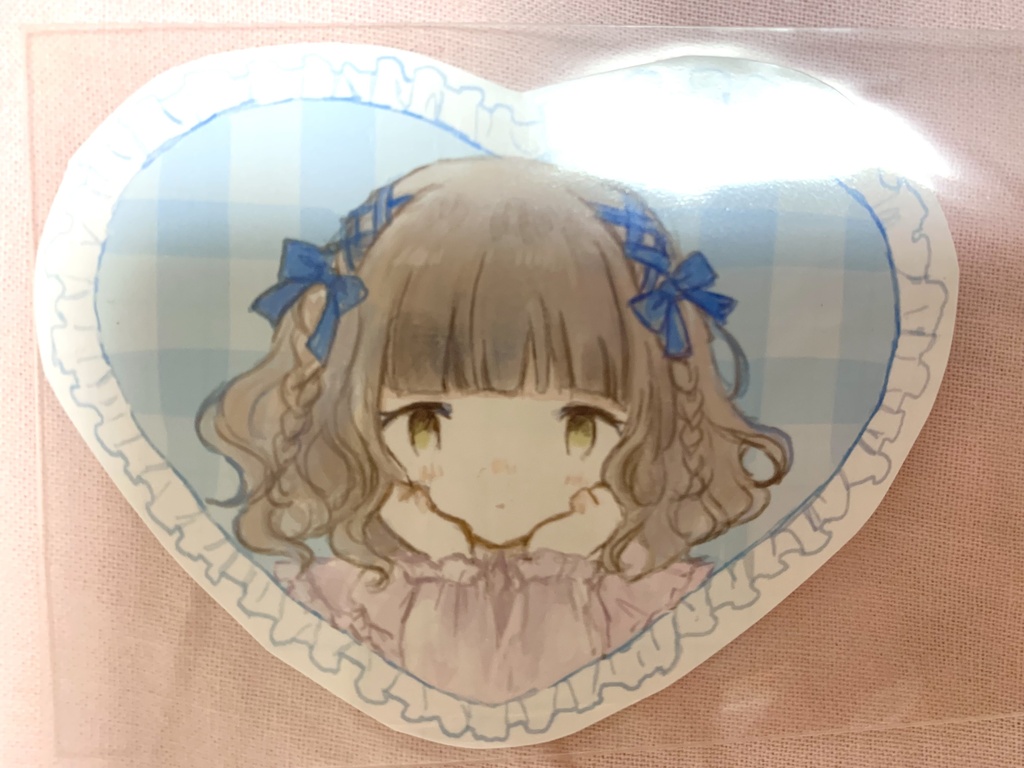 女の子(ブルー系) シール
