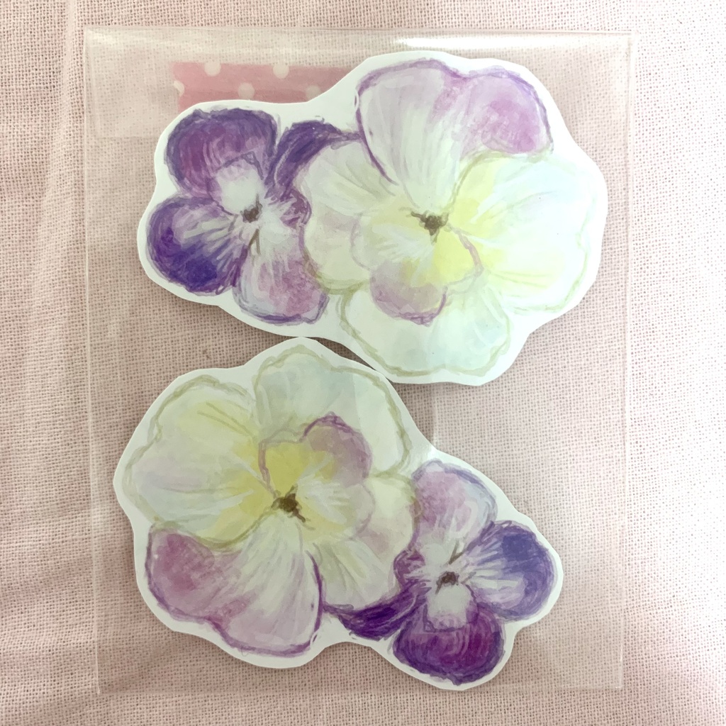 お花　シール　2枚セット