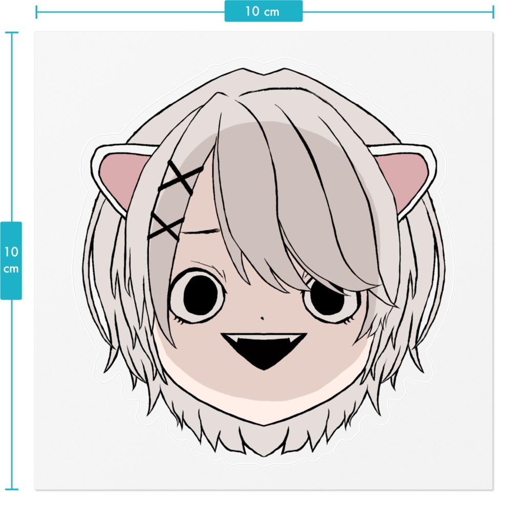 じょこむぎ「にぱっ」ステッカー