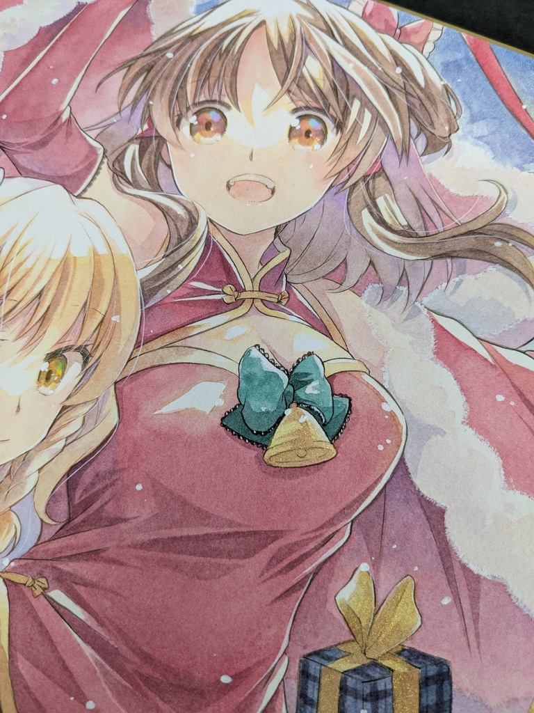 【大色紙】霊夢&魔理沙クリスマス【原画】