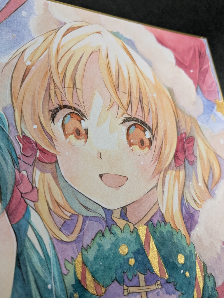 【大色紙】早苗&諏訪子さまクリスマス【原画】