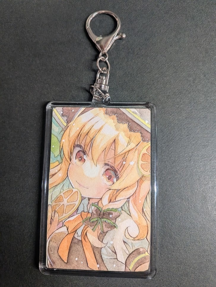 【原画キーホルダー】チョコレート・フルーツカラー原画【大遅刻】