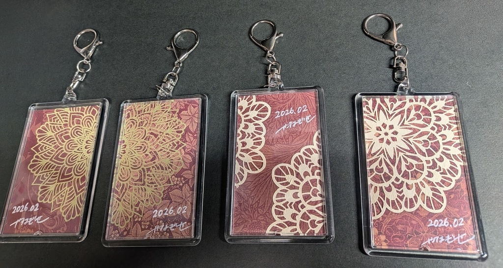 【原画キーホルダー】チョコレート・フルーツカラー原画【大遅刻】